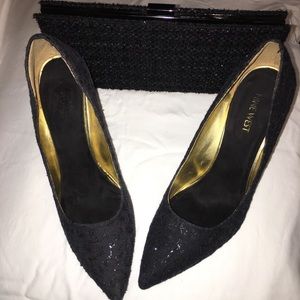 Nine west clutch and heels set